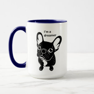 Tasse Frenchie brindle mignon est un rêveur