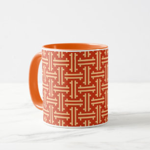 Tasse Fret chinois Art déco, Mandarin Orange