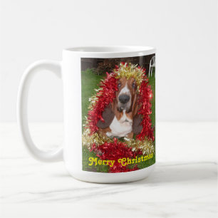 Tasse Frohe Weihnachtsfeiertage in Garland