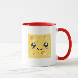 Tasse Fromage heureux mignon de Kawaii