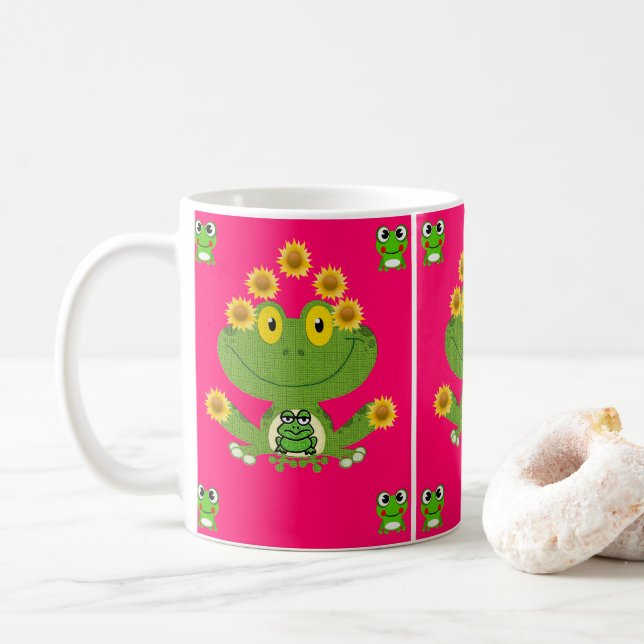 Tasse Frösche (Mit Donut)