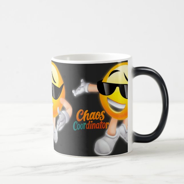 Tasse Funny Chaos Coordinator - Laughing Emoji wit (Rechts)