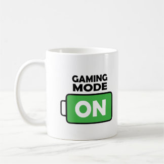Tasse für Akkuspiele - Spielmodus beim Kaffeecup