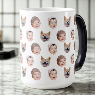 Tasse für BabyGesicht, für , 3 Fotos für die indi