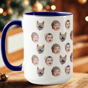 Tasse für BabyGesicht,  für , 3 Fotos für die indi