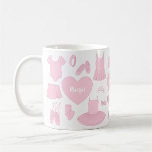 Tasse für Ballettkleidung - Weißer Hintergrund