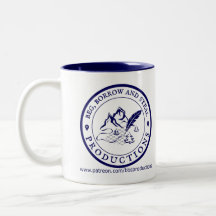 Tasse für Beg, Borrow und Steal (blau auf weiß)