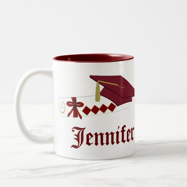 Tasse für benutzerdefinierte Absolventen (Links)