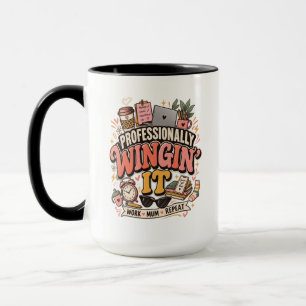 Tasse für berufstätige Mütter 'Professionell impro
