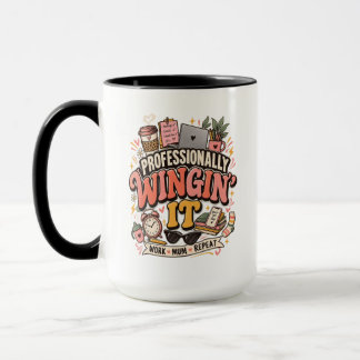 Tasse für berufstätige Mütter 'Professionell impro