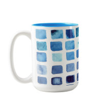 Tasse für blaue Wasserfarben