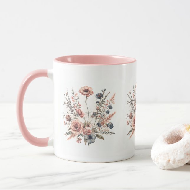 Tasse für Blumendruck (Mit Donut)