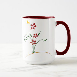 Tasse für Blumenmuster