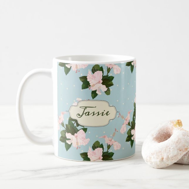 Tasse für Blumenmuster (Mit Donut)