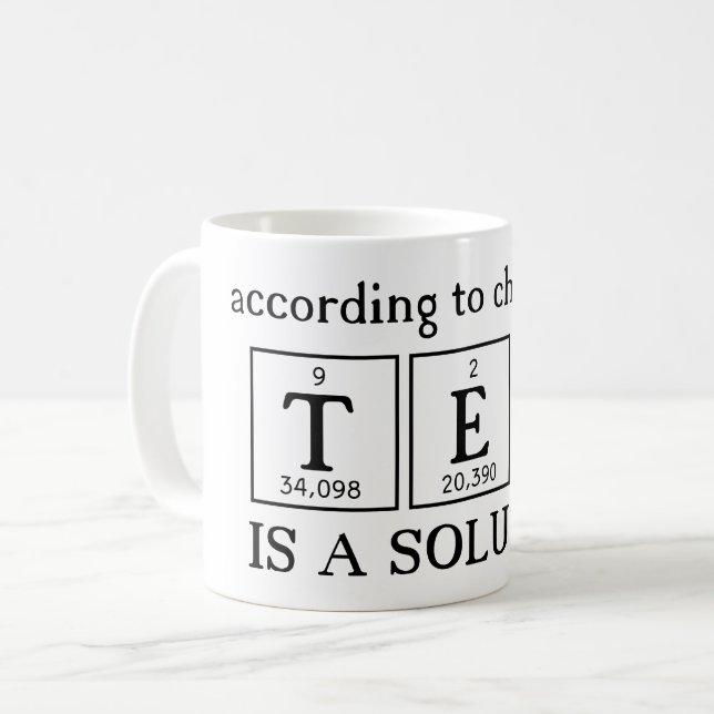 Tasse für Chemielehrer (Vorderseite Links)