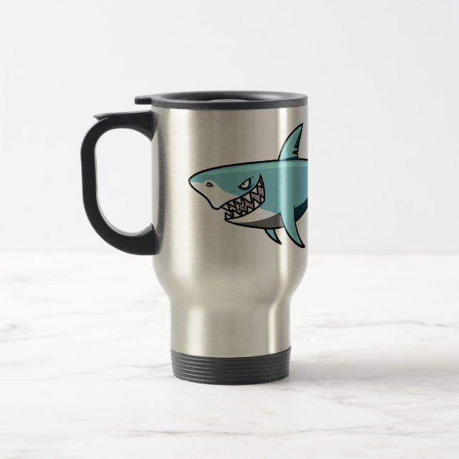 Tasse für coole Haie-individuelle Name (Links)