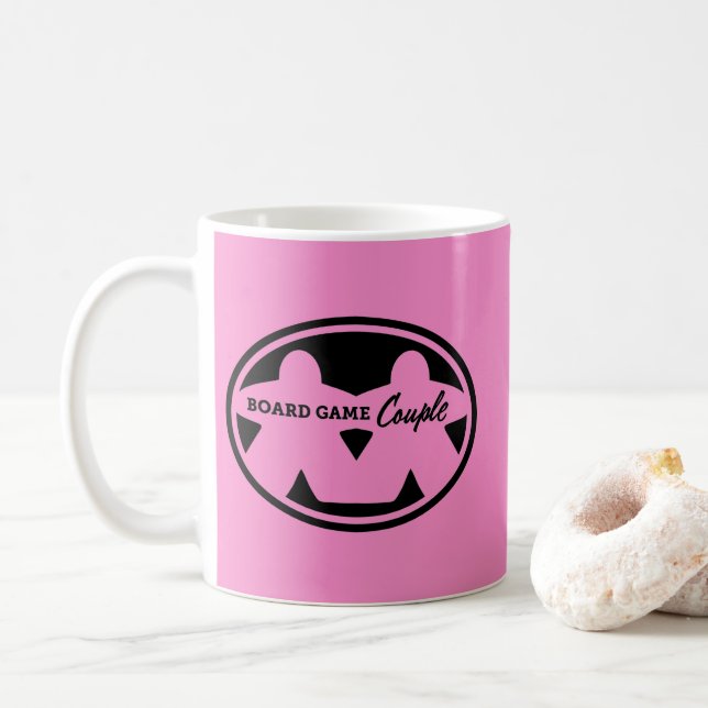 Tasse für das Board Game Couple Black Frame (Mit Donut)