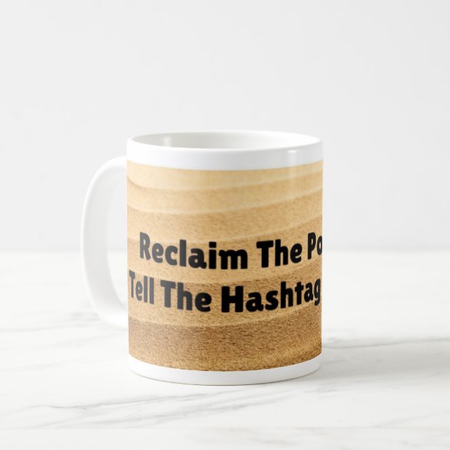 Tasse für das Pfund-Zeichen #SAND (Vorderseite Links)