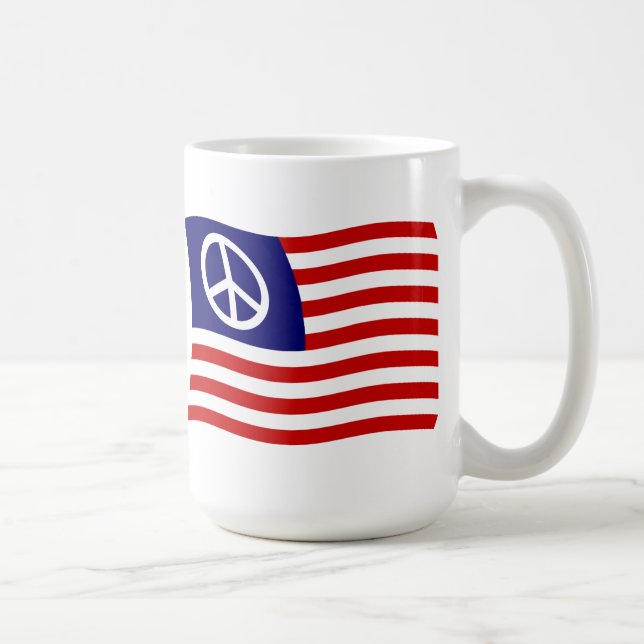 Tasse für das US-Friedenszeichen (Rechts)