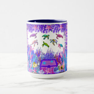 Tasse für den Kaffee der Freunde der Unterwassersc