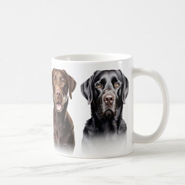 Tasse für den Kaffee des Black Lab Liebhabers (Rechts)