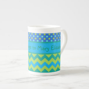 Tasse für die China von Knochen, Kehlköpfe, Polka-