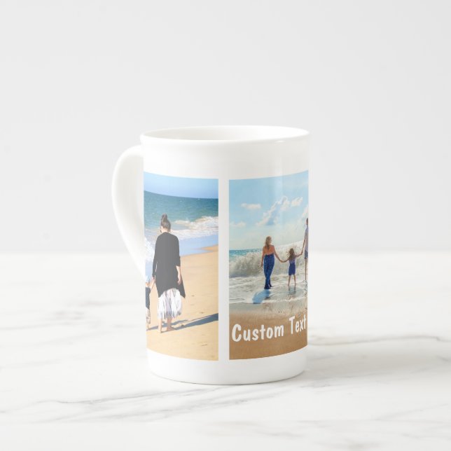 Tasse für die FotoCollage mit benutzerdefiniertem  (Vorderseite Links)