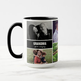 Tasse für die Oma-Familie Foto Collage Personalisi