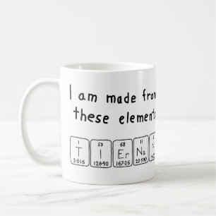 Tasse für die periodische Tabelle in Tiernan