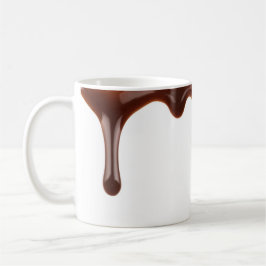 Tasse für echte Schokolade-Tropfen