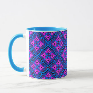 Tasse für farbenfrohe 3D Digital Art