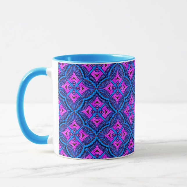Tasse für farbenfrohe 3D Digital Art (Links)