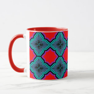 Tasse für farbenfrohe 3D Digital Art