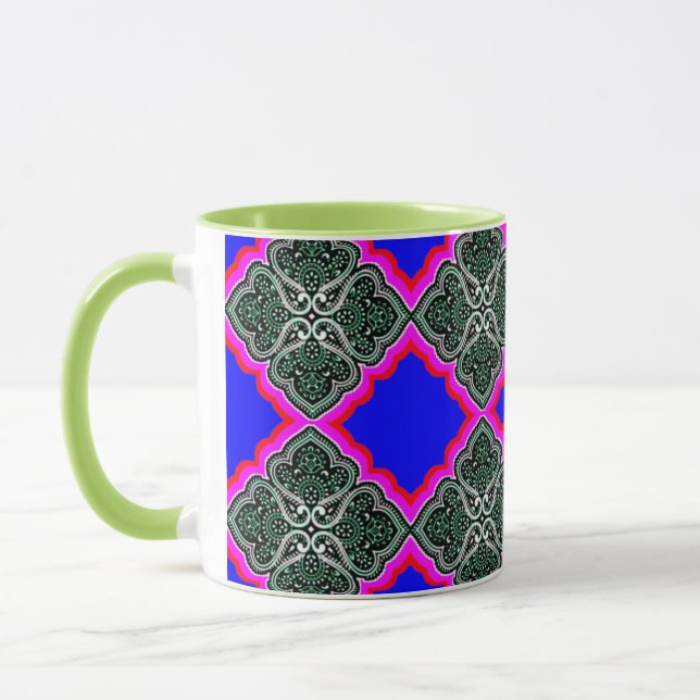 Tasse für farbenfrohe 3D Digital Art (Links)