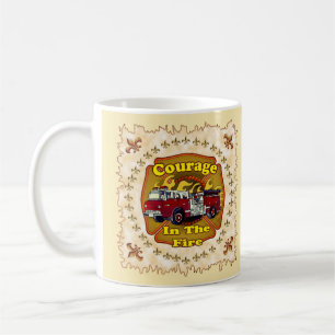 Tasse für Feuerwehrleute von Feuerwehrfahrzeugen