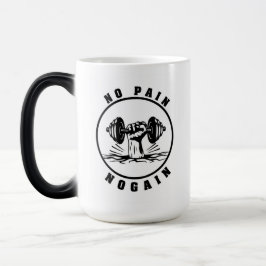 Tasse für Fitness-Liebhaber "No Pain, No Gain" Zit
