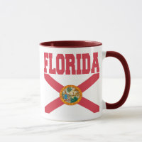 Tasse für Flaggen des Staates Florida