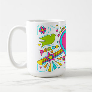 Tasse für Frieden und Liebe