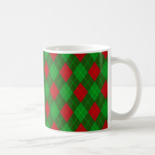 Tasse für gemusterten Weihnachtskaffee