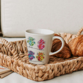 Tasse für Geschenke (Bunte Whimsikvögel 01)