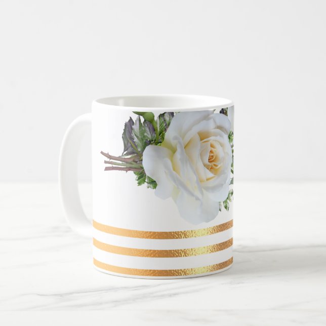 Tasse für Goldflorenkaffee (Vorderseite Links)