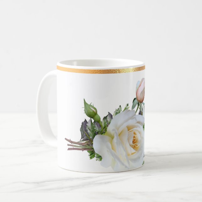 Tasse für Goldflorenkaffee (Vorderseite Links)