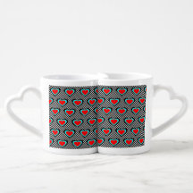 Tasse für Herz und Streifen