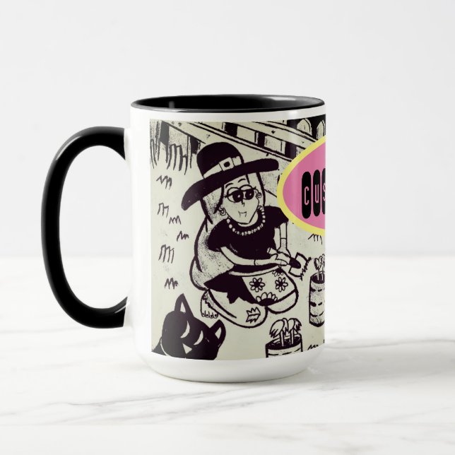 Tasse für Mädchen und Katzen (Links)