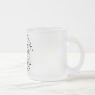 Tasse für Mattiertes Glas der Universität Miskat
