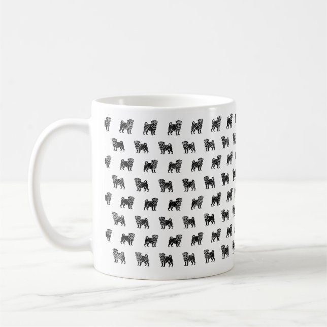Tasse für Mops-Skizze (Links)