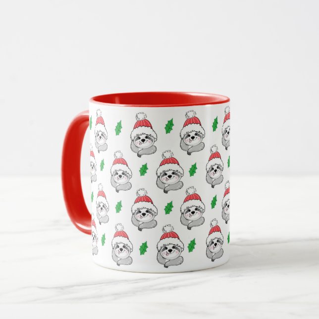 Tasse für niedliche Weihnachtsfeiertage (Vorderseite Links)