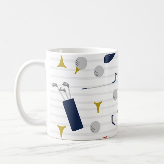 Tasse für niedlichen Golfkaffee (Links)