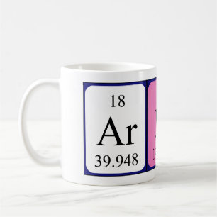 Tasse für periodische Tabellennamen