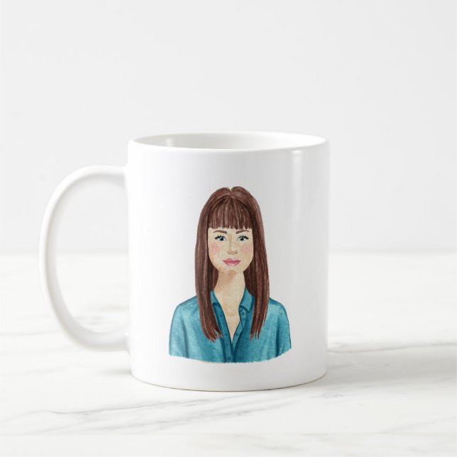 Tasse für personalisierte Aquarellbilder (Links)